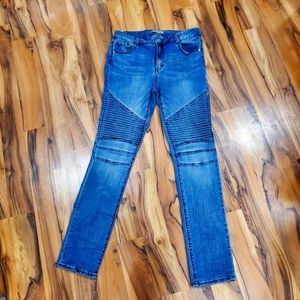 Light Denim Moto Jeans Size 13/14
